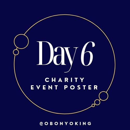 noveyotech's tweet photo. Day 6: A charity event poster that speaks to the heart and inspires action.
#DesignChallenge #Day6 #CharityDesign #PosterDesign #GraphicDesign #graphicdesigner https://t.co/DupKPHCKin