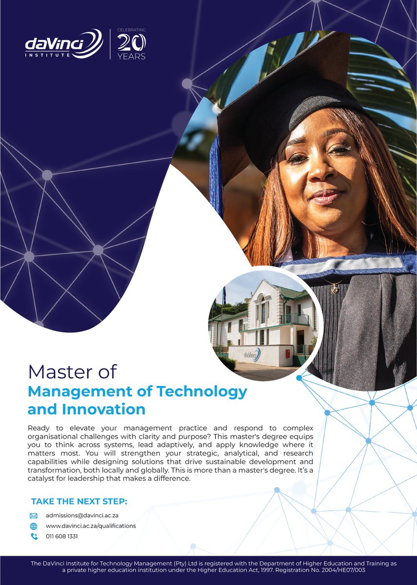 Elevate your leadership.
The MMTI equips you to think across systems, lead adaptively, and design solutions for sustainable transformation – locally &amp; globally.

Explore the programme: zurl.co/VhMIw 

#MMTI #Leadership #Innovation #DaVinciThinking