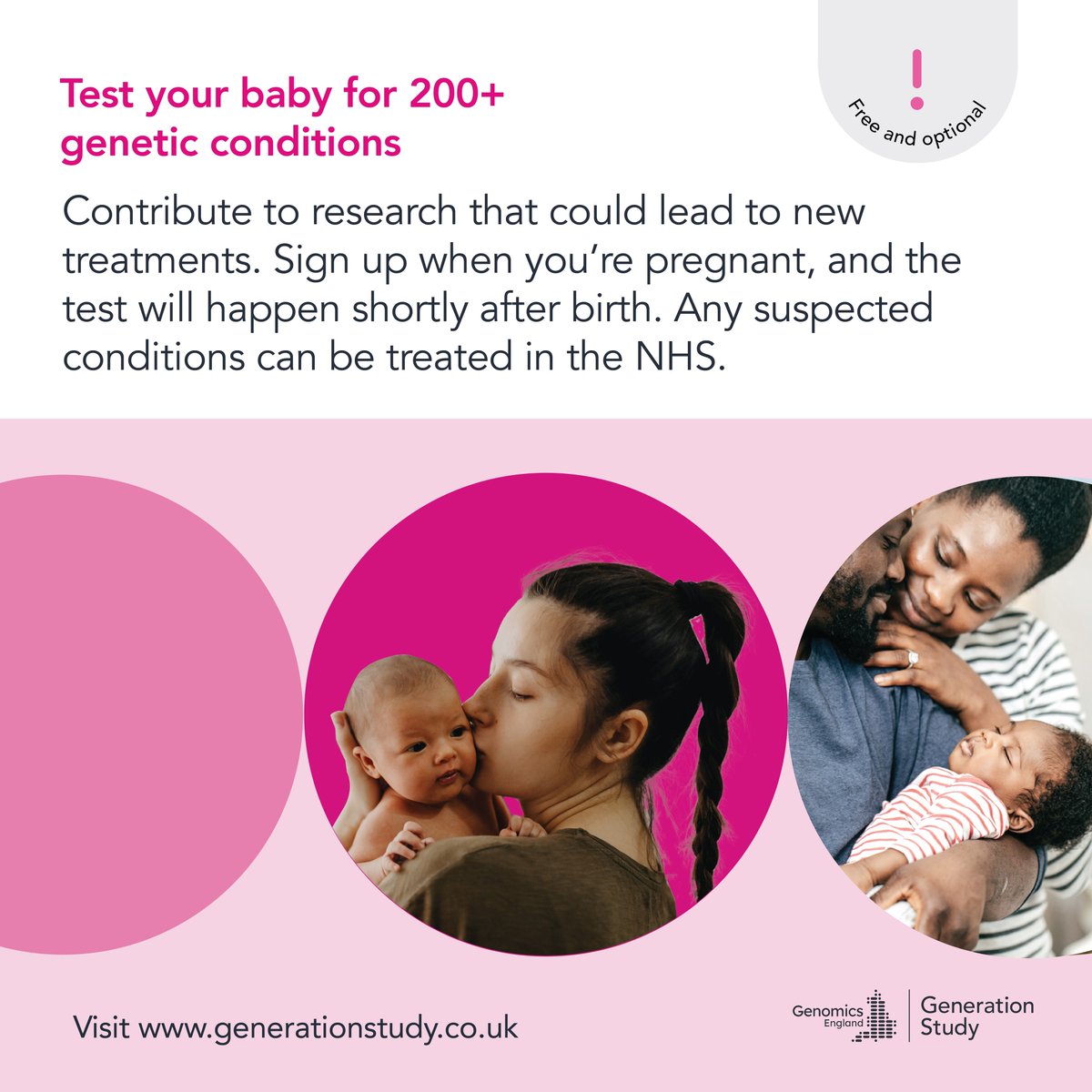 LWHCharity's tweet photo. Did you know you can sign up to the Generations Study here at Liverpool Women’s?

The Generation Study offers a free, safe genome screening for babies, testing for 200+ rare conditions just hours after birth, click the link for more 👉  https://t.co/vvxzHCbTJE
#Generationstudy https://t.co/R2XbUrbcHl