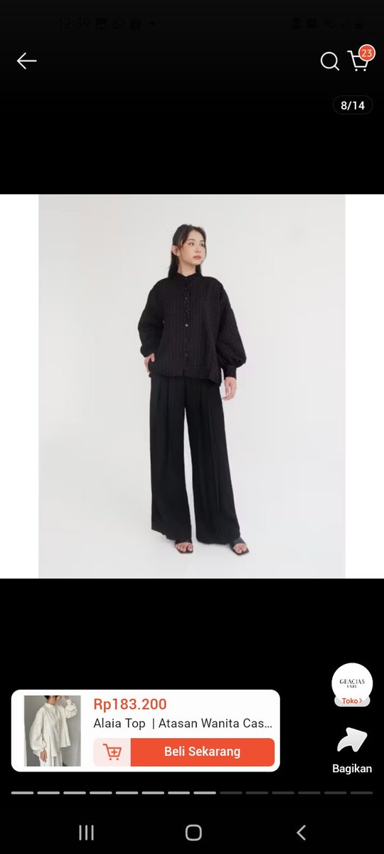 fineeebee's tweet photo. Preloved alaia top dari gracias label warna hitam, 150.000 aja boleh nego, kondisi like new https://t.co/F1DFS3Fy9K