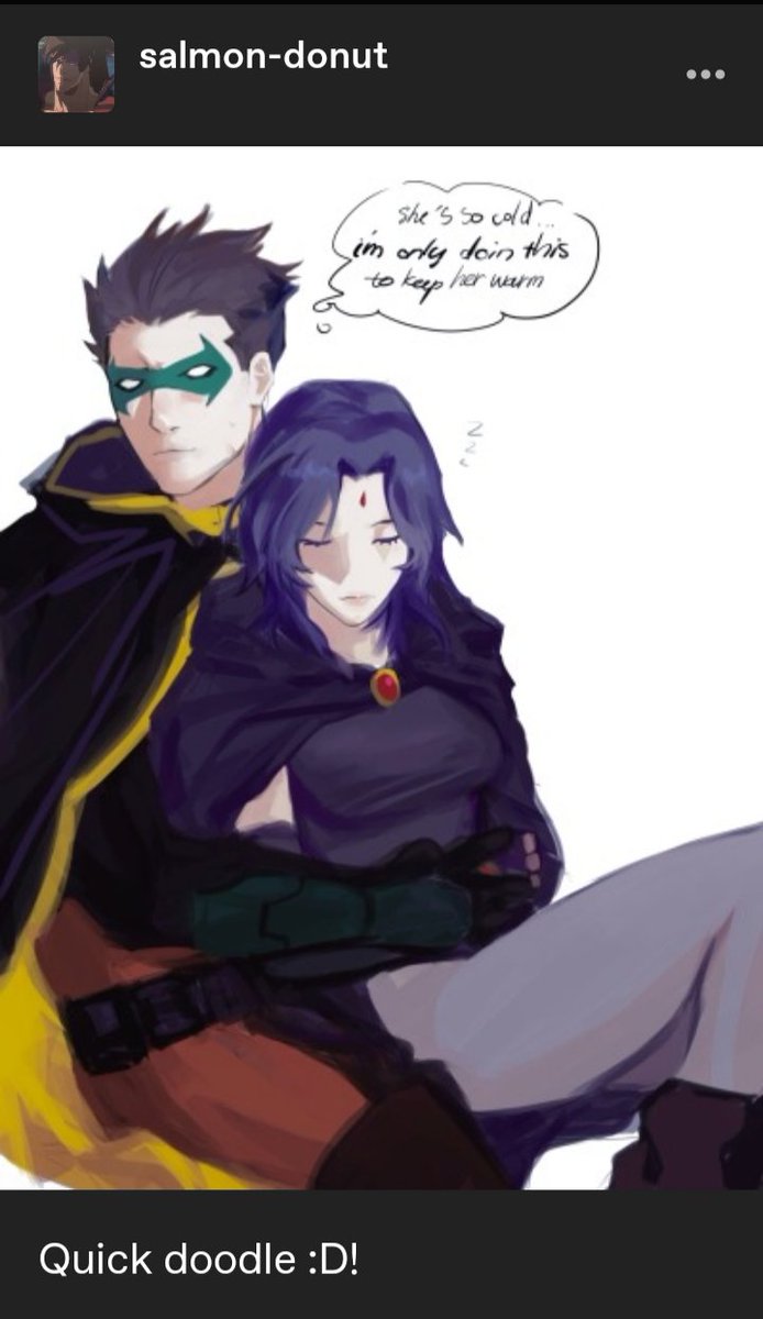 ghurab_alzilal's tweet photo. Go to the artist's page and give them a lot of love:
https://t.co/1n3IGI15lC
#DamiRae #DemonBirds #DamianWayne #Robin #RavenRoth #Raven #DCAMU https://t.co/k9AnpGLQev