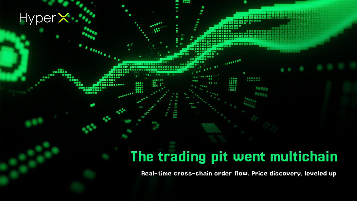 The trading pit went multichain.
Real-time cross-chain order flow. Price discovery, leveled up.
#HyperX #DeFiTradingPit #OrderFlowAlpha #MarketScreams #CryptoFloor #DigitalOutcry
