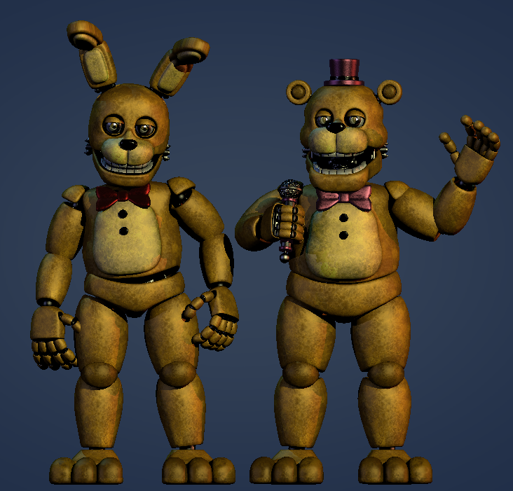 Springlocks are Here!!!
Models by Me
Fredbear Head and Body by TheEternaut
#fnaf #blender #fivenightsatfreddys #fnaffanart