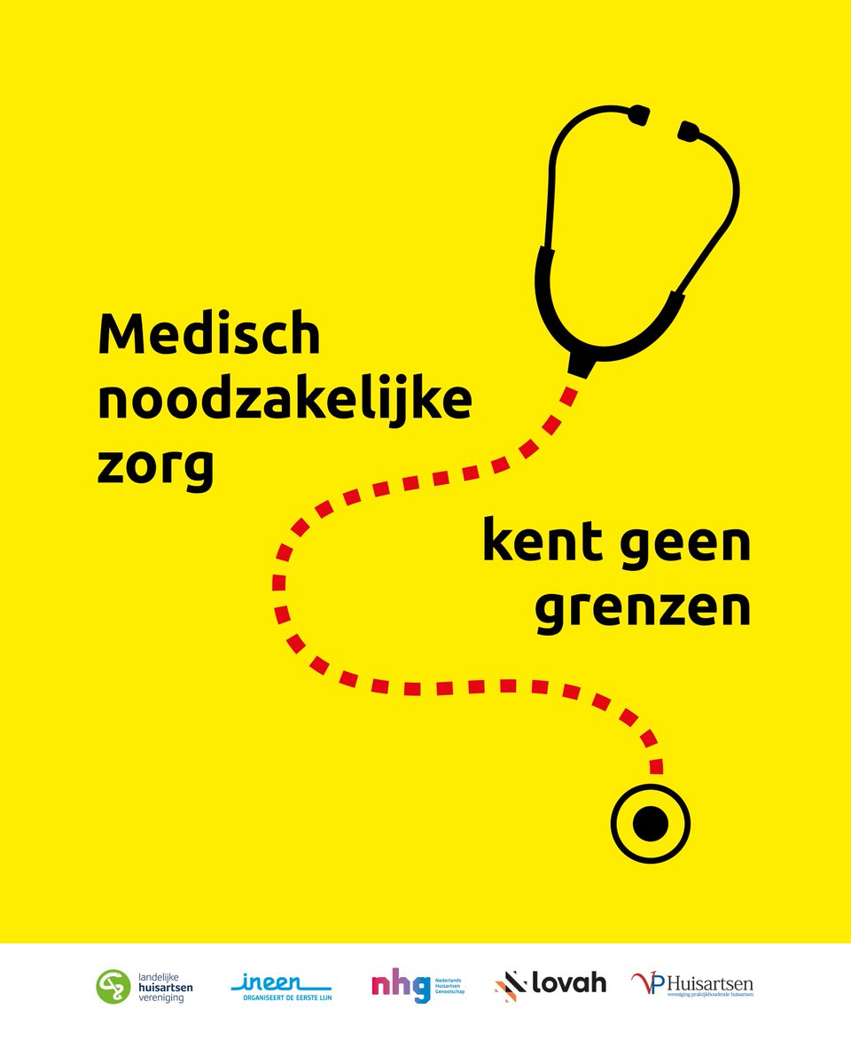 LHVhuisartsen's tweet photo. Medisch noodzakelijke zorg kent geen grenzen: zorg verlenen kan nooit strafbaar zijn. Huisartsen staan klaar voor iedereen in nood. Altijd. Doe ook mee en spreek je uit! 
#zorgkentgeengrenzen 
👉https://t.co/lkz5vNQpBB https://t.co/3lXdi4k1AS