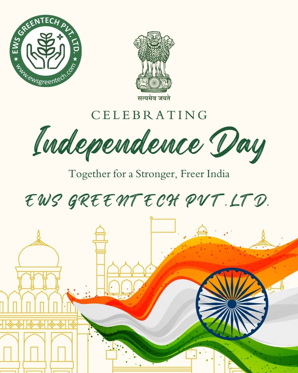 ewsgreentech's tweet photo. Celebrating "Independence Day" Together for a Stronger, Freer India.
https://t.co/Pcx209HMqt
#HappyIndependenceDay #IndependenceDay2025 #indian #EWS #ewsgreentech https://t.co/04TADD24sY