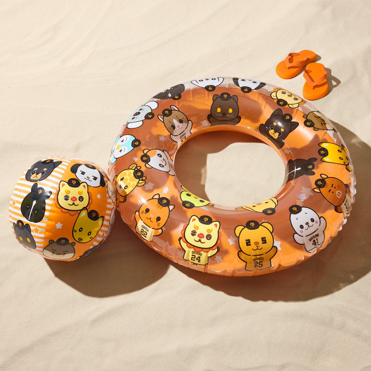🏖️夏を満喫🏖 パペット柄の「浮き輪」&「ビーチボール」✨ ＼ GIANTS