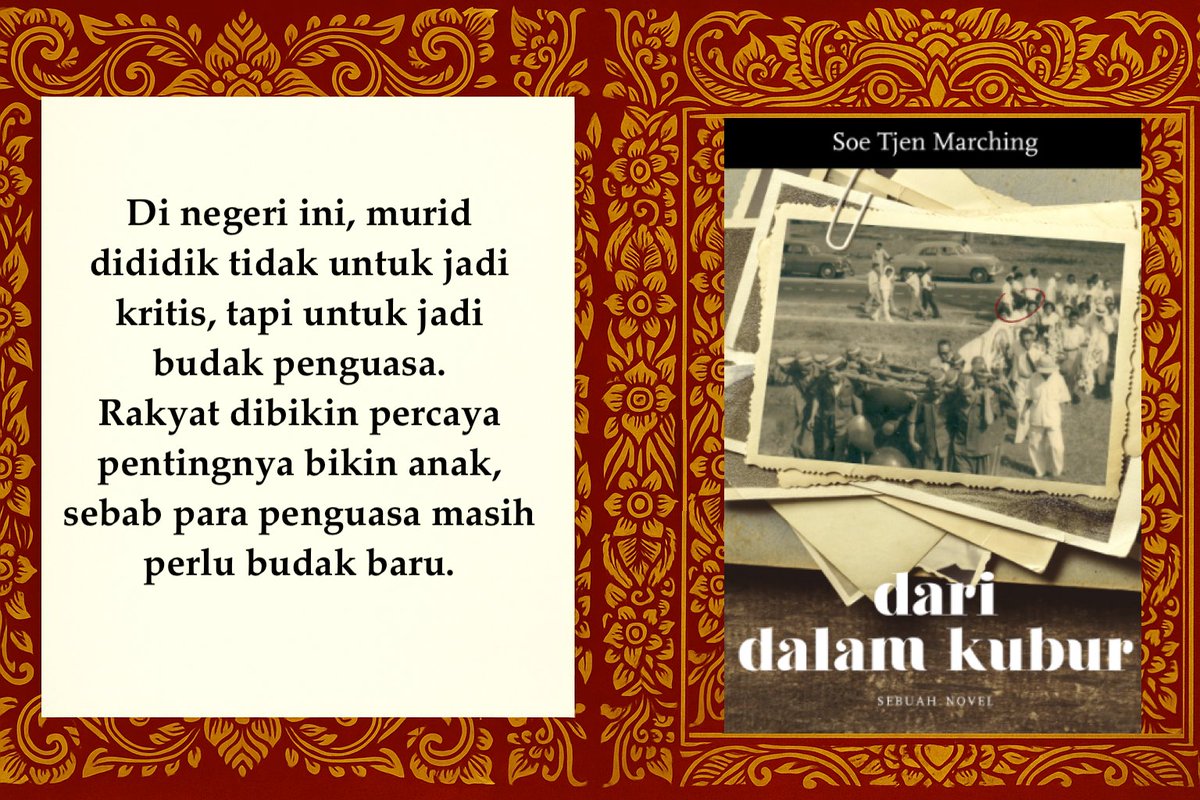 Banyak sekali lembaga pendidikan yang bangga kalau siswanya bisa lulus untuk "siap pakai". Siap dipakai oleh siapa &amp; untuk jadi apa? 

Kenapa tidak membanggakan pendidikan yang mengasah kekritisan siswa?