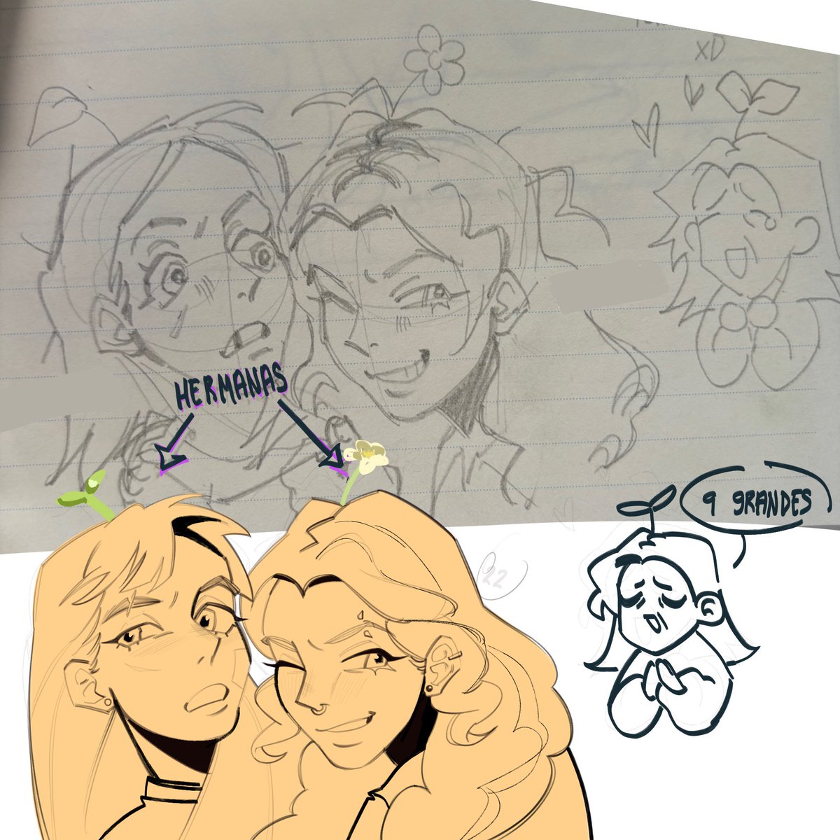 melon_arrt's tweet image. Sketchitos de pj antiguooos! 

#sketch
#WIP 
#dibujo