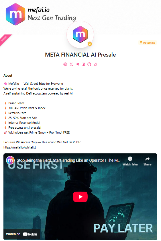 Meta Financial AI tweet media
