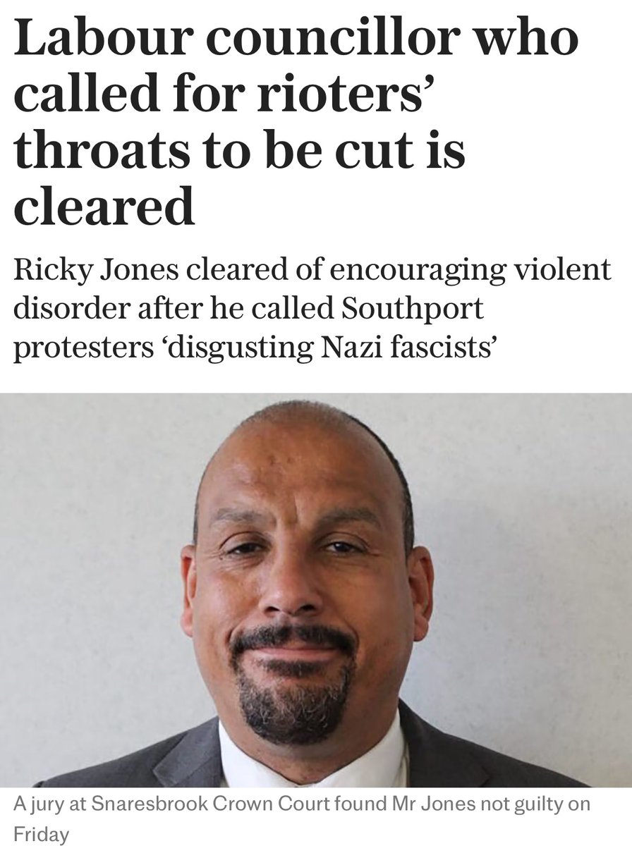If a Tory or Reform councillor said this about Antifa, would they have been cleared?

I doubt it. 

Two-tier justice strikes again!