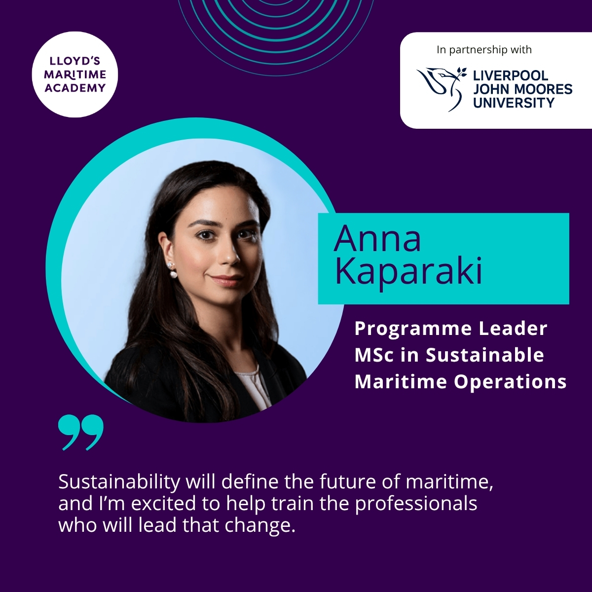 ⏰ Hours left! Grab one of 50 scholarships to learn from one of the leading voices in the global maritime community - Anna Kaparaki, Course Leader, MSc in Sustainable Maritime Operations 👉Apply now: informaconnect.com/lloyds-maritim… #maritimepower #Scholarships #shipping