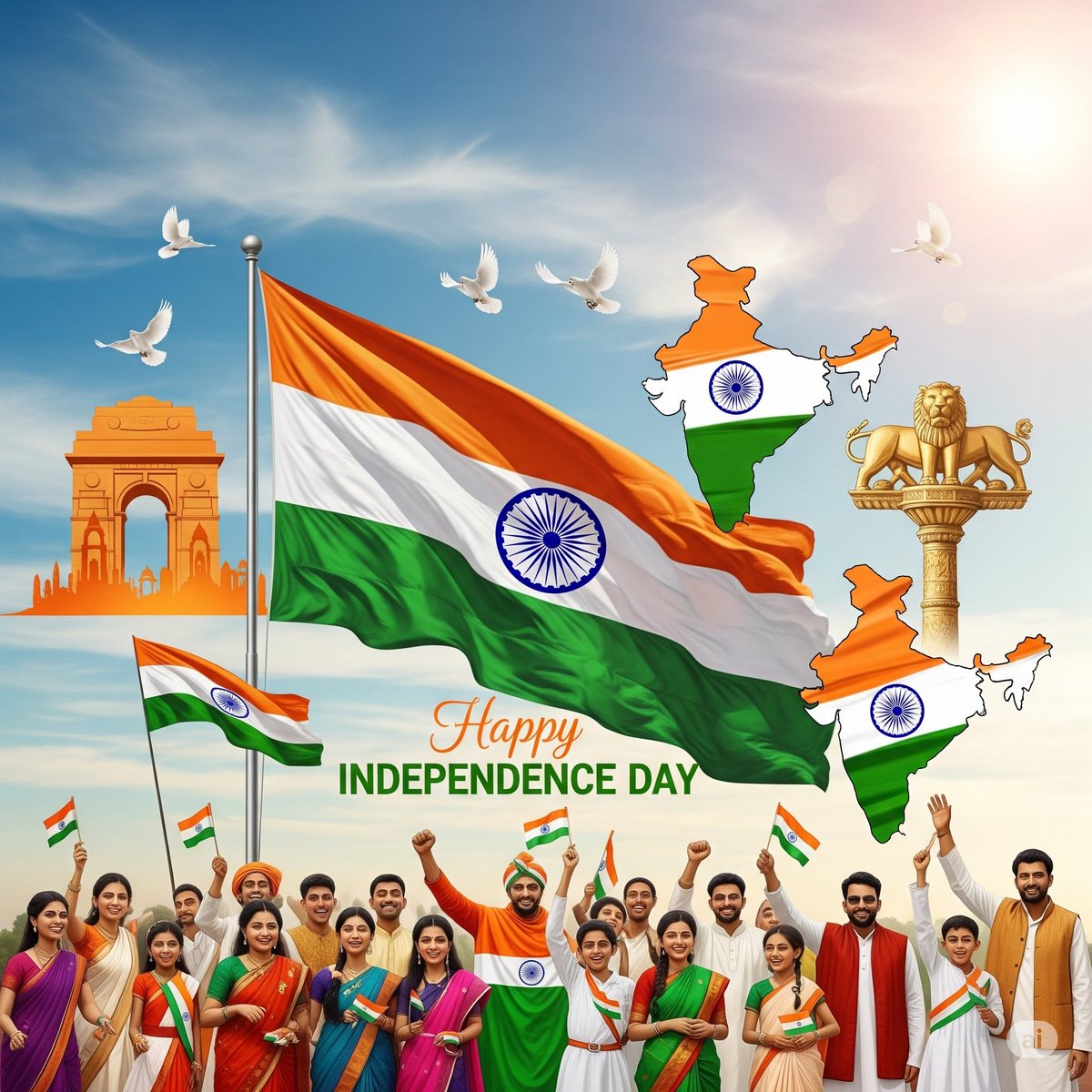 worldfriendhari's tweet photo. 🙏🤝🇮🇳Our strength lies in our unity, and our beauty in our diversity. Proud to be an Indian. May we continue to build a future worthy of their dreams.
 Happy Independence Day! 
🧡🤍💚 Pupils of #UnityinDiversity #India https://t.co/dsvzDgpjzq