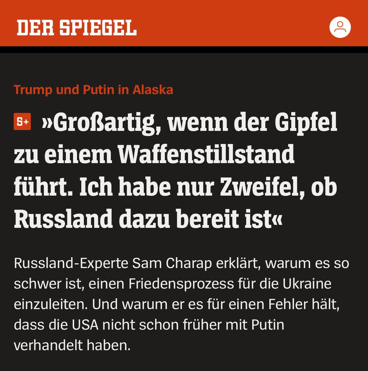 Fabio De Masi 🦩 (@fabiodemasi) on Twitter photo Der Sicherheitsexperte des vom US Verteidigungsministerium finanzierten RAND-Think Tanks, Sam Charap, hält dem Westen mangelnde diplomatische Initiativen und Anerkennung wechselseitiger Sicherheitsinteressen im Ukraine-Konflikt vor. Gleichfalls warnt Charap vor übertriebenen Der Sicherheitsexperte des vom US Verteidigungsministerium finanzierten RAND-Think Tanks, Sam Charap, hält dem Westen mangelnde diplomatische Initiativen und Anerkennung wechselseitiger Sicherheitsinteressen im Ukraine-Konflikt vor. Gleichfalls warnt Charap vor übertriebenen