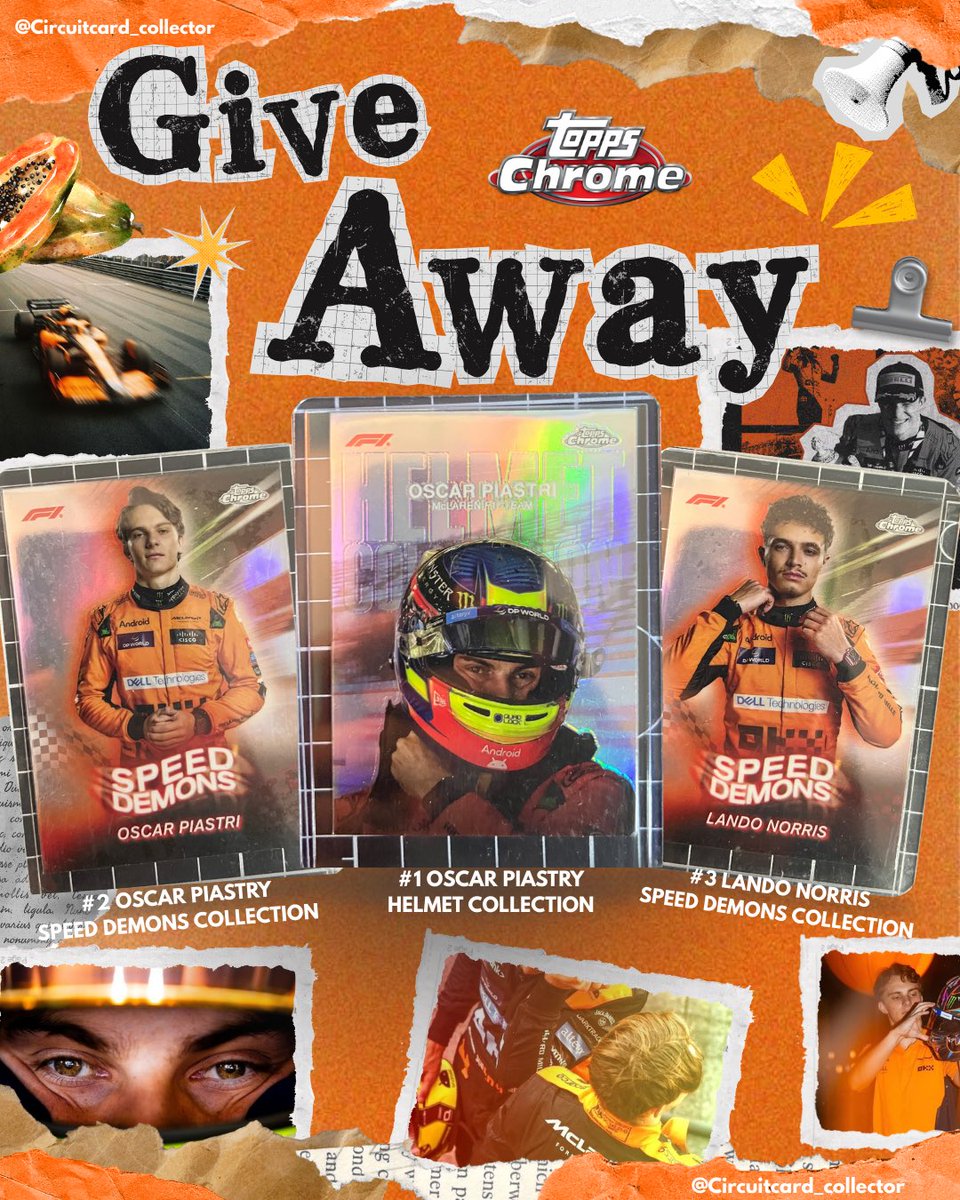 🎁 Give Away #1 🧡แจกการ์ดสะสมจำนวน #3 ใบ
Lando Norris และ Oscar Piastri จากทีม McLaren 🏎️✨

เงื่อนไข✅
1️⃣เฉพาะการ์ด #1 ต้องมียอดซื้อสินค้ากับทางร้านเท่านั้น!
2️⃣ติดตาม ร้านค้าของเราบน Instagram และ X (Twitter)
3️⃣ส่งหลักฐานทางเข้าร่วมกิจกรรมทางDM

ประกาศผู้โชคดีวันที่ 31/08 !!
