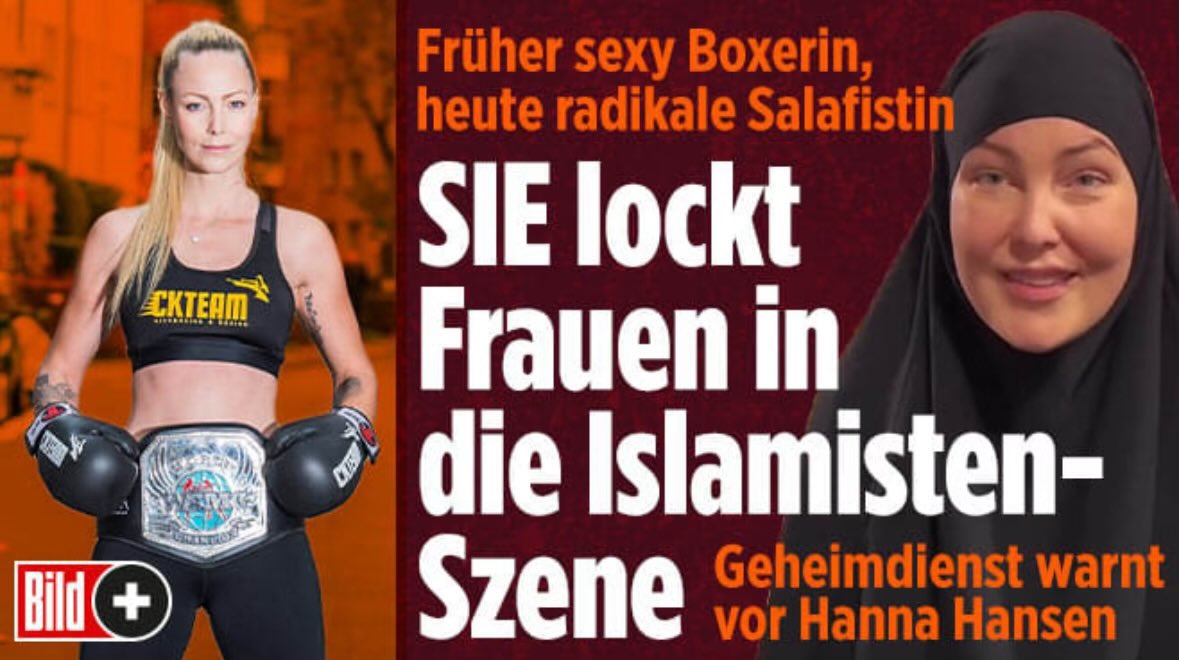 RakMakkabi's tweet photo. Hanna Hansen gilt als radikalste "Islamfluencerin" Deutschlands.
Sie lockt junge Frauen in die Hölle.
#B1308 https://t.co/sTn2HCinE1
