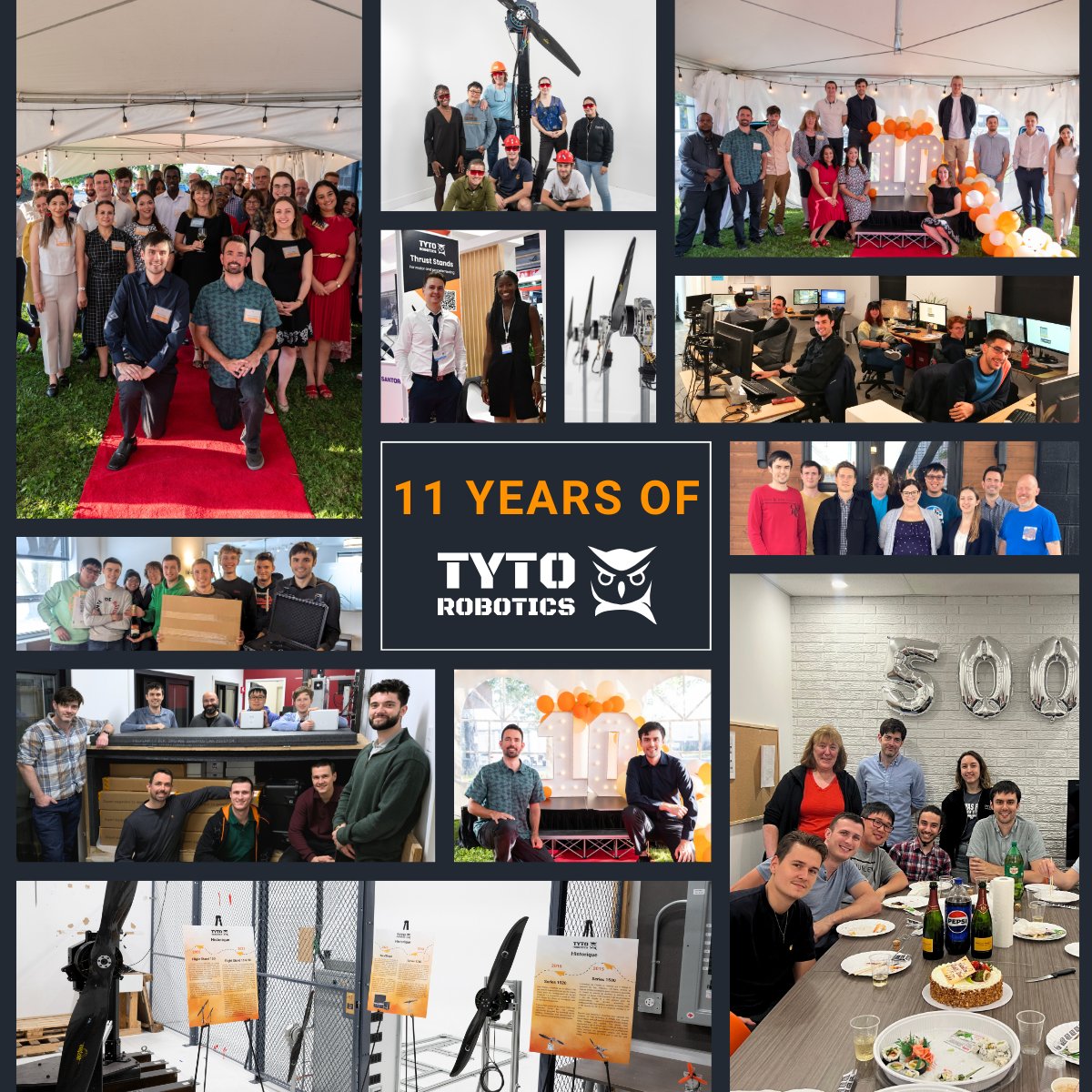 tyto_robotics's tweet image. Celebrating the #11YearAnniversary of Tyto Robotics⭐

Since 2014, we’ve been dedicated to advancing UAV testing with reliable tools trusted by engineers and researchers worldwide. A big thank you to our team, community and clients for making this journey possible.