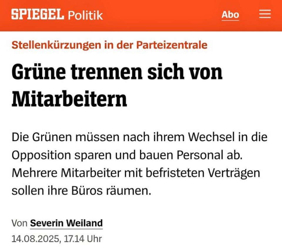 Entlassen die Grünen nur Männer?