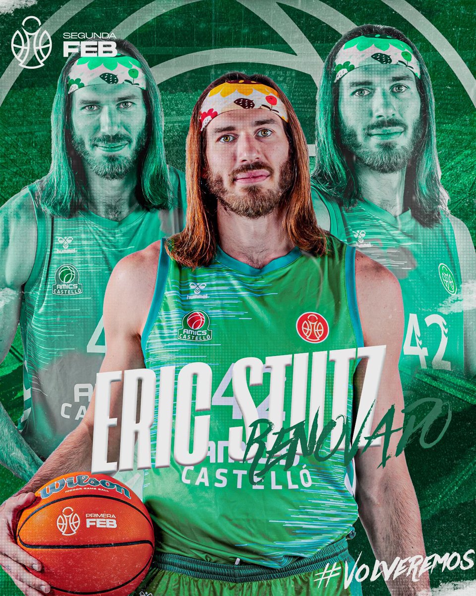 🟢⚪️𝗢𝗙𝗜𝗖𝗜𝗔𝗟 | Eric Stutz renueva y cumplirá su 5ª temporada en el Amics. 

¡A por todas esta temporada Eric! 🙌🔥

📲acortar.link/w2XPIw

#Volveremos💚