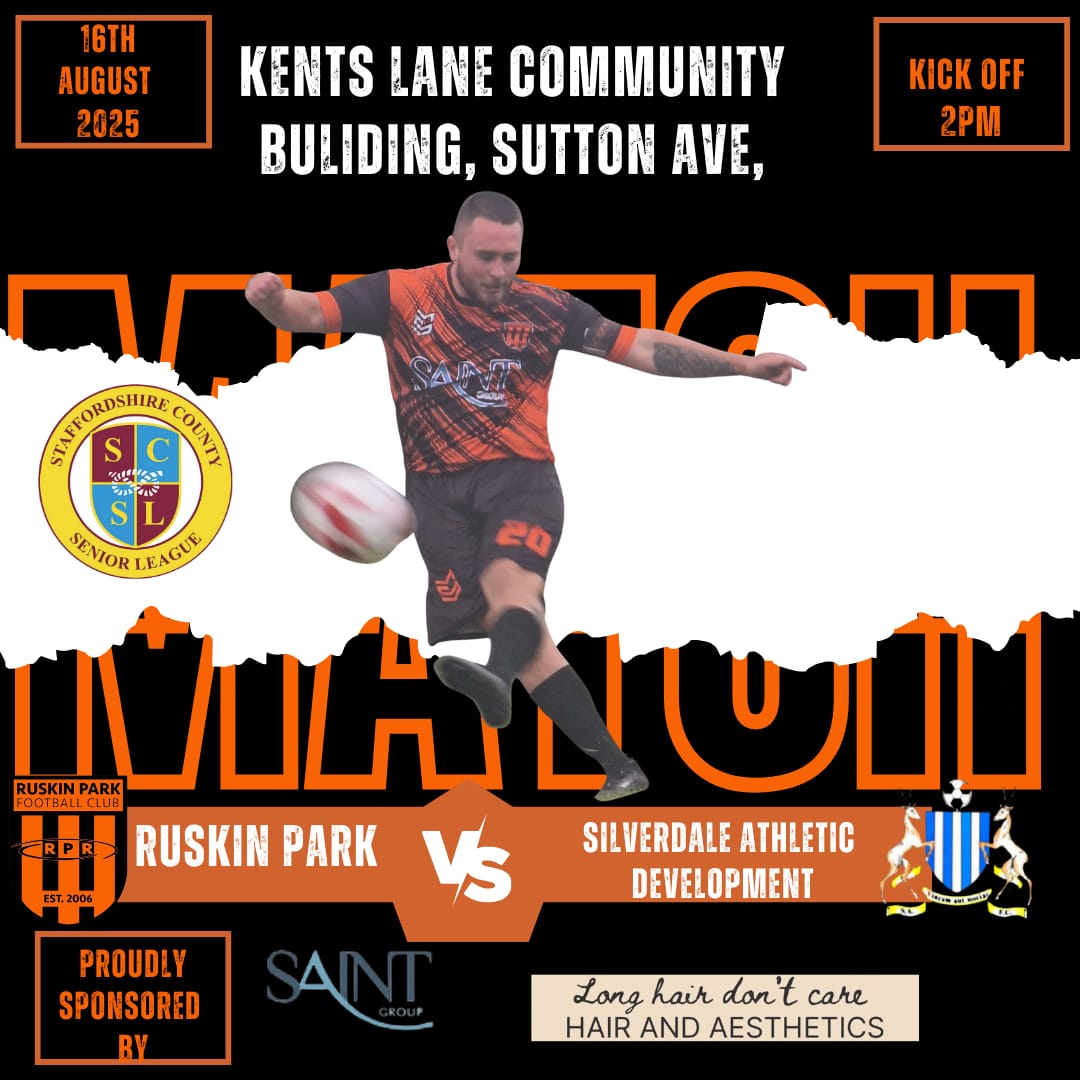 Tomorrow, we travel to Silverdale Athletic Development, looking to make it 2 wins from 2. Our hosts also won their 1st game of the season last week. 

2pm kick off at Sutton Avenue, ST5 6TA

Come down and support the lads.

#RuskinFC