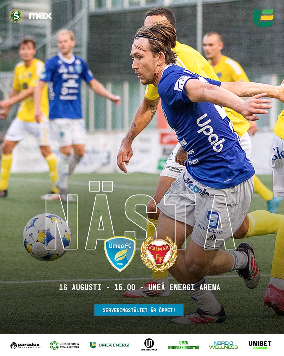🔜 Med en seger i ryggen kommer topplaget Kalmar FF på besök! Vi ses på lördag!

Köp dina biljetter på ufc.se.

#UFCKFF #FörUmeå