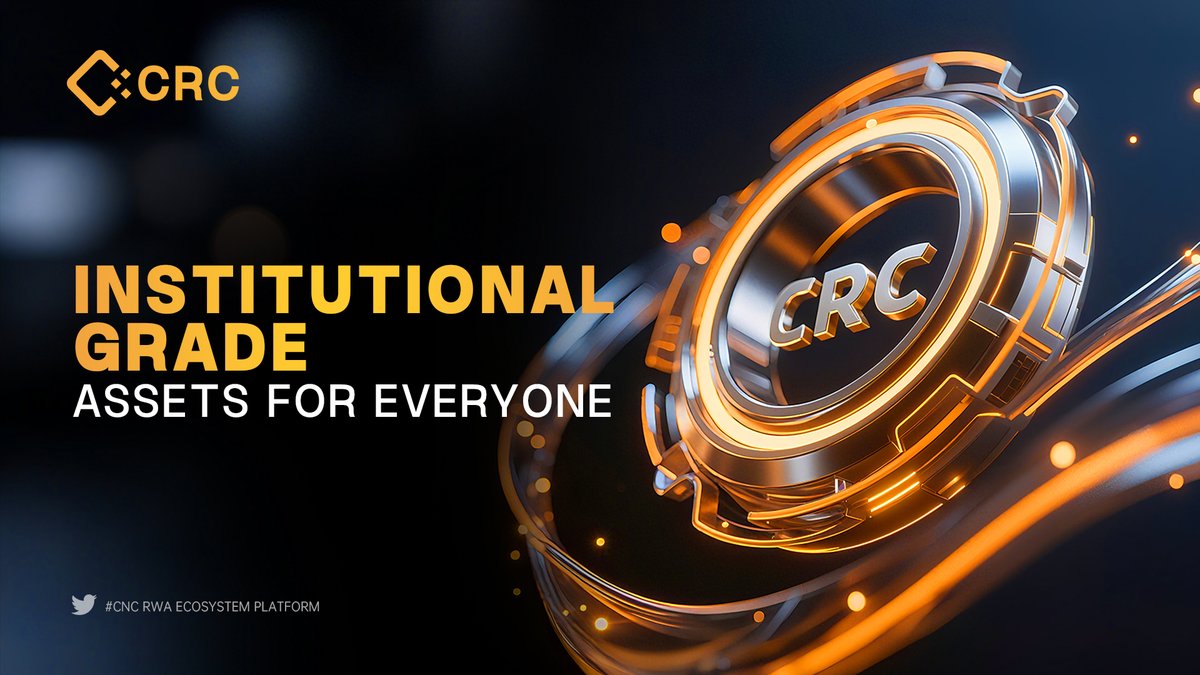 RWA isn’t just about putting assets on-chain — it’s about unlocking the trillions in value trapped in traditional markets.

CRC delivers the compliant, secure, and programmable infrastructure that turns tokenization into real-world utility and accessibility.
#RWA #Web3