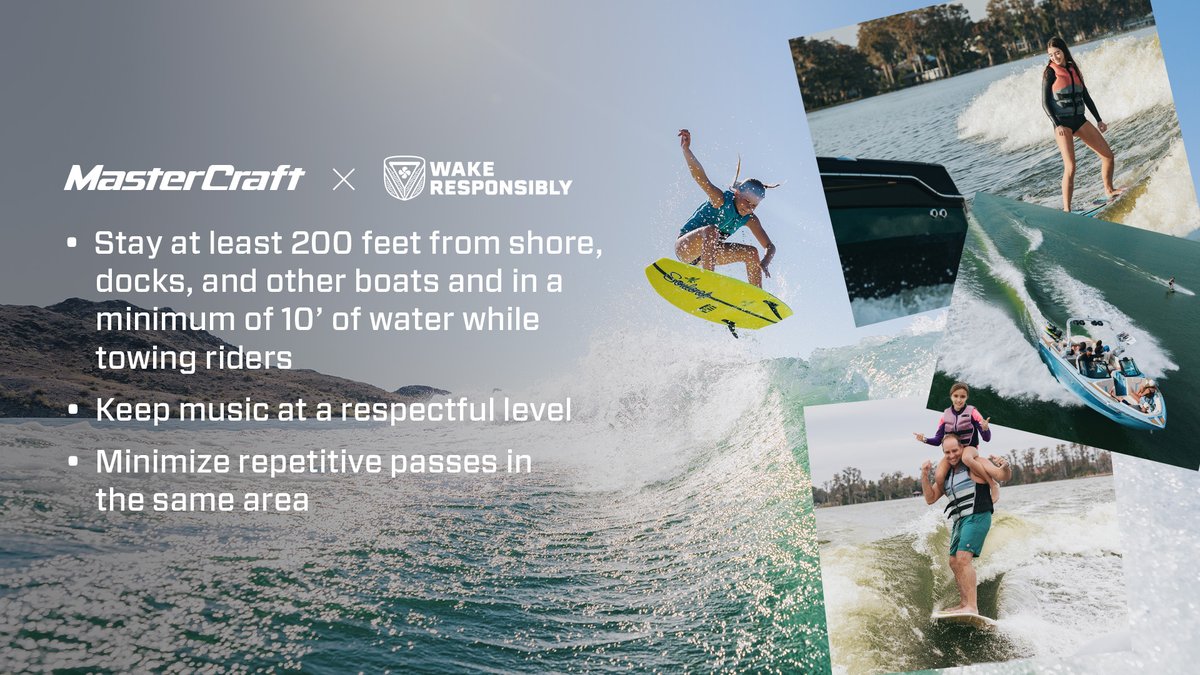 We know the water is where the best memories are made—and the best experiences happen when everyone feels safe, respected, and part of the fun. #WakeResponsibly

Learn more: mastercraft.com/waterway-advoc…