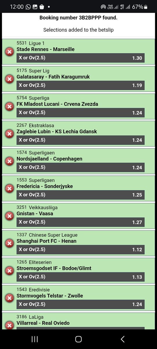 Favourites Win or 1.5 or 2.5 Goals 🔥
X or Over 1.5 or 2.5 Goals Combo 🔥
Favourites to Score or Win a Half 🔥 
 
Let's Play Again 🍻

📌 1️⃣0️⃣+ 1️⃣0️⃣+  1️⃣0️⃣+ Odds 

Codes  👇 #Bet9jaCode

3B287SX  3B292MF  3B2BPPP 

Bookie  <a href="/Bet9jaOfficial/">Bet9ja: The home of #betBOOM! 💣</a> 

Not on ?

Register &amp;  Play 👇