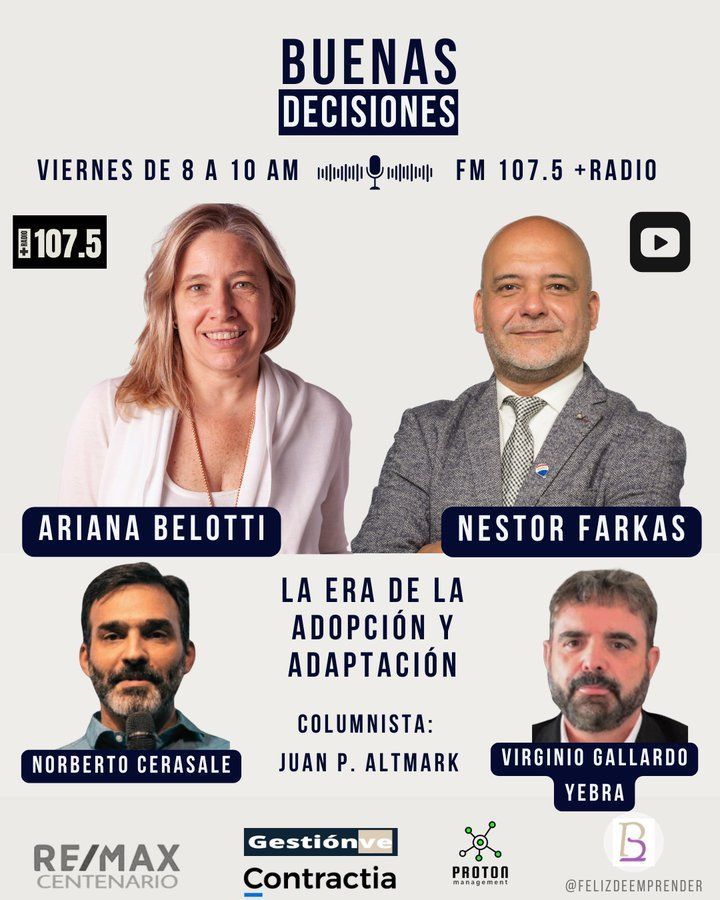 Humannova (@humannova) on Twitter photo Si estás por Buenos Aires
Pensando como en un mundo que cambia más rápido, adaptarse ya no es opcional
En Buenas decisiones <a href="/virginiog/">Virginio Gallardo</a> hablará sobre herramientas para liderar en la era de la adopción de la IA Escuchanos en vivo o en YouTube youtube.com/@buenasdecisio… Si estás por Buenos Aires
Pensando como en un mundo que cambia más rápido, adaptarse ya no es opcional
En Buenas decisiones <a href="/virginiog/">Virginio Gallardo</a> hablará sobre herramientas para liderar en la era de la adopción de la IA Escuchanos en vivo o en YouTube youtube.com/@buenasdecisio…