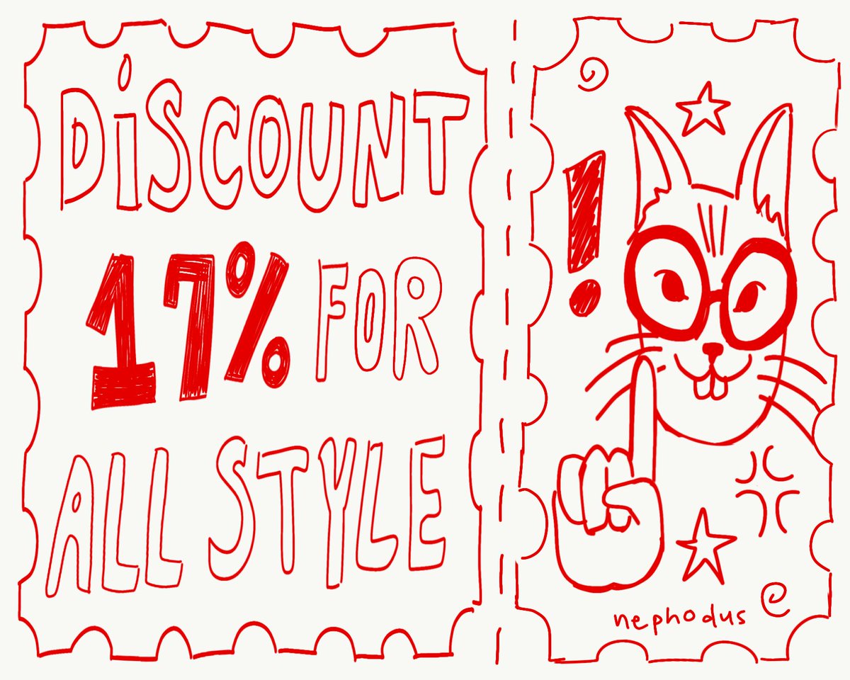 ‼️ SPECIAL DISCOUNT 🇮🇩 ALL commission styles are discount for 17%!! 🙀💥
📮 until 21st august
💌 DM to order!
#commission #commissionopen #vgen #VGenComms