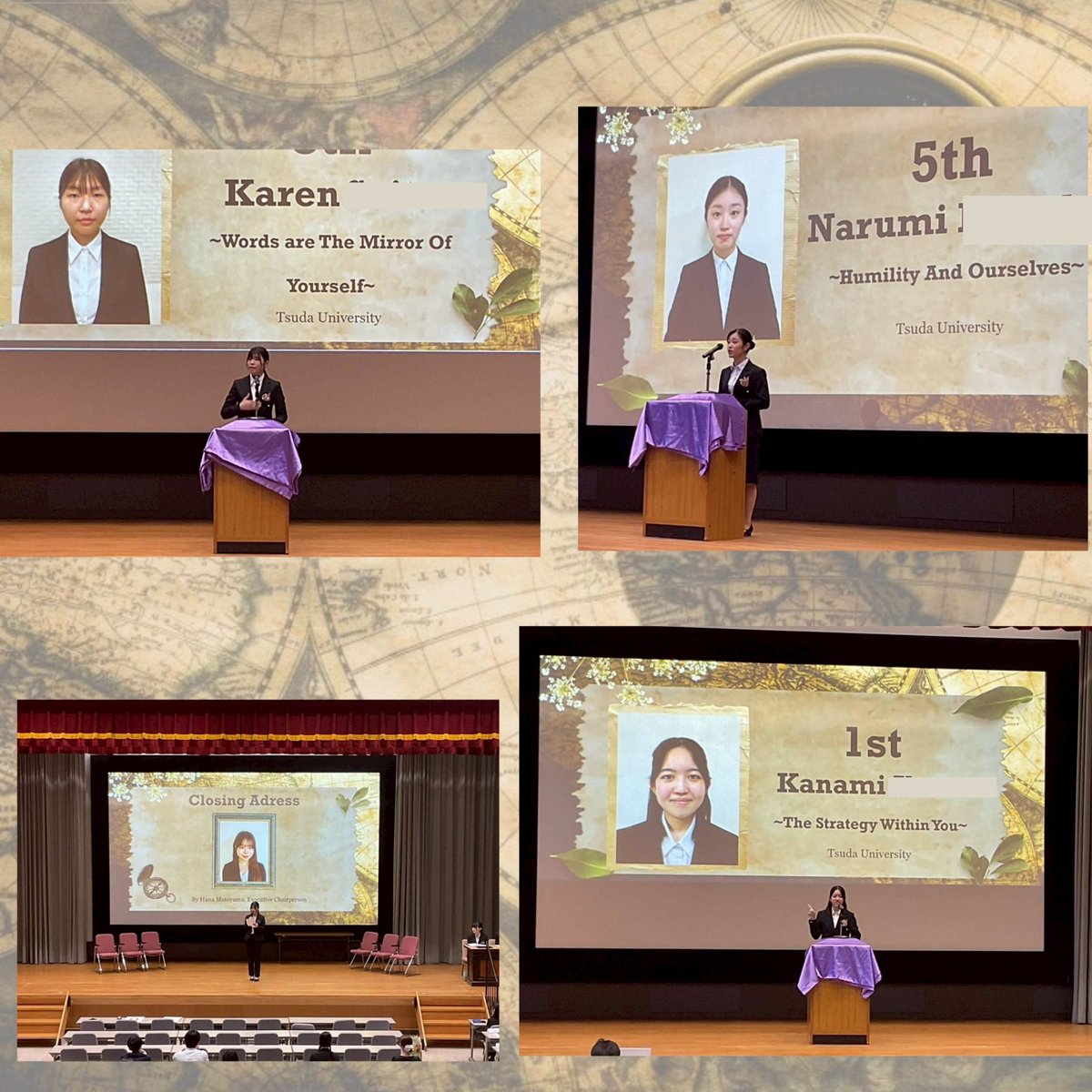 TessSpeech's tweet photo. 🧭大会報告2/2🧭
1年生にとって、スピーチへの理解がより深まるような学び多き大会でした❤️‍🔥

運営の皆様、出場者の皆様、お疲れ様です！素敵な大会をありがとうございます✨🙏😊 https://t.co/F8fvleacnZ