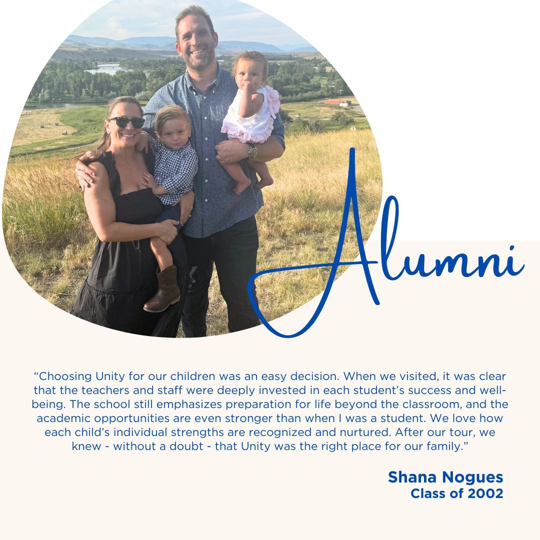 UnityDelray's tweet image. 🎓 Alumni Feature: Shana Nogues, Class of 2002 and proud Unity Parent, has come full circle with Unity! Her continued connection to our school community is truly inspiring. 💛 Learn more: unityschool.com/discover-unity… #UnitySchoolFL #AlumniFeature
