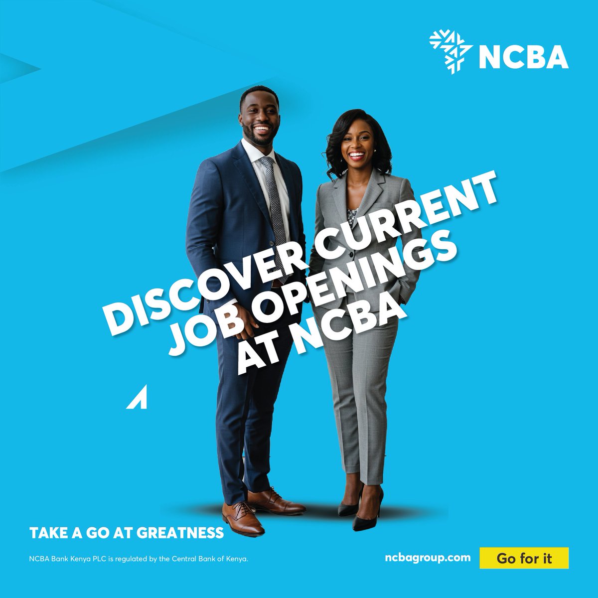 Shape your future with NCBA Group! Relationship Officer, Manager Credit Operations, and Valuation &amp; Market Insights Manager &amp; other roles available. If you're eager to contribute your skills, see our open roles and apply now: bit.ly/3bPqVtF] 
#NCBACareers #Goforit