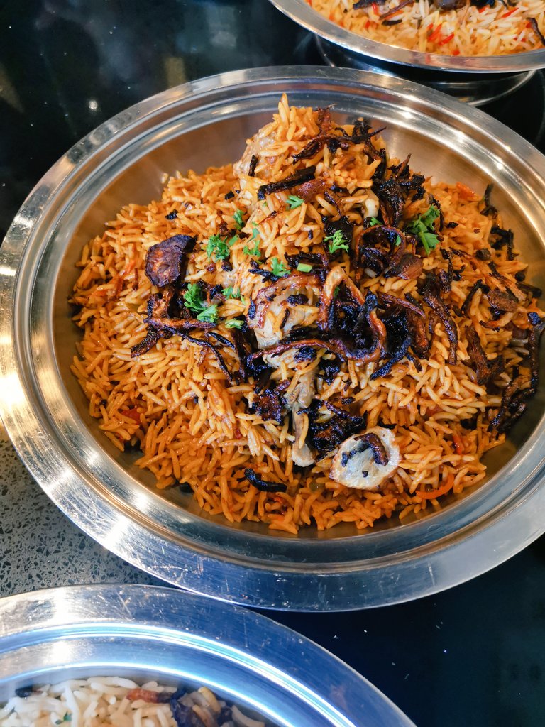 ErwinUlep's tweet photo. #TasteOfYemen serving generous portions #Mandi #Madhbi #Kabsa so much we couldn't finish. #yummy ๐คค #SentUsWalking ๐
https://t.co/IXHzroEXJw