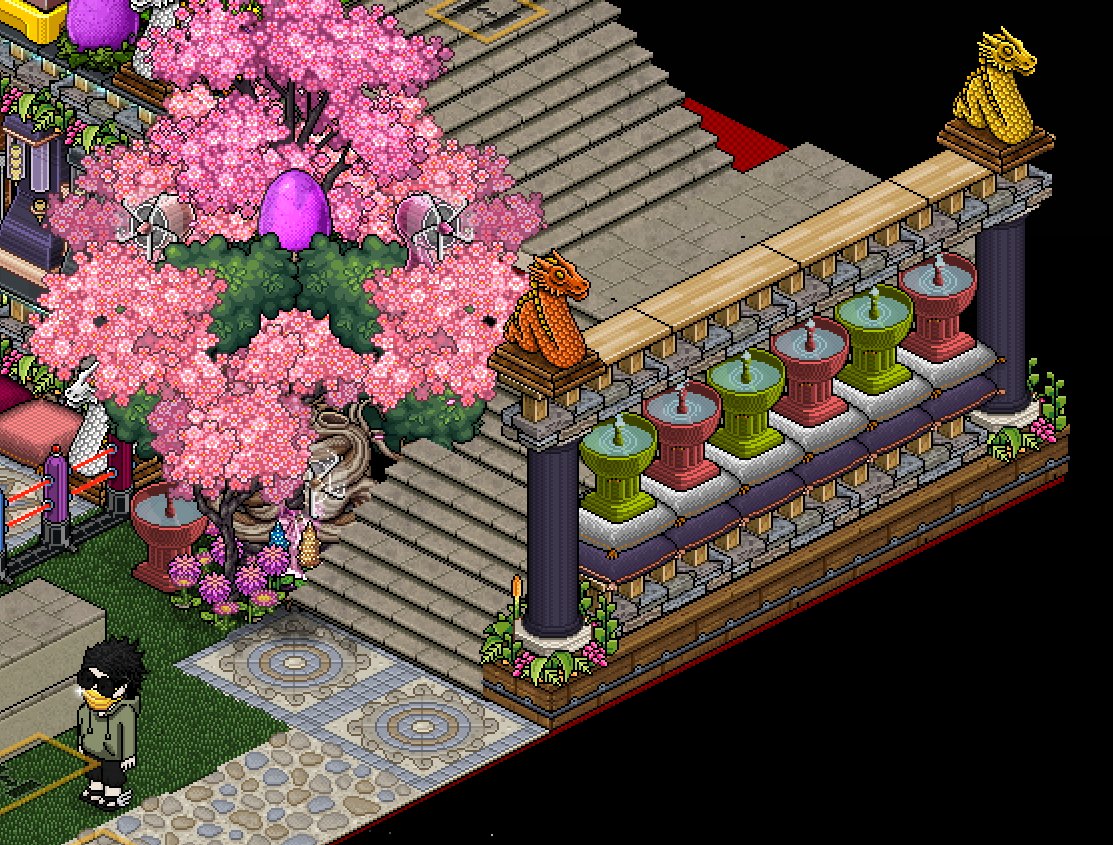 _Zipol's tweet image. While it was an awful time in the world @Habbo really did make it much more bearable. 2020 was the year I made friendships that have lasted to this day! Building and hanging out of friends made the pandemic less scary and was a good distraction! this SS is from July 2020 #Habbo25