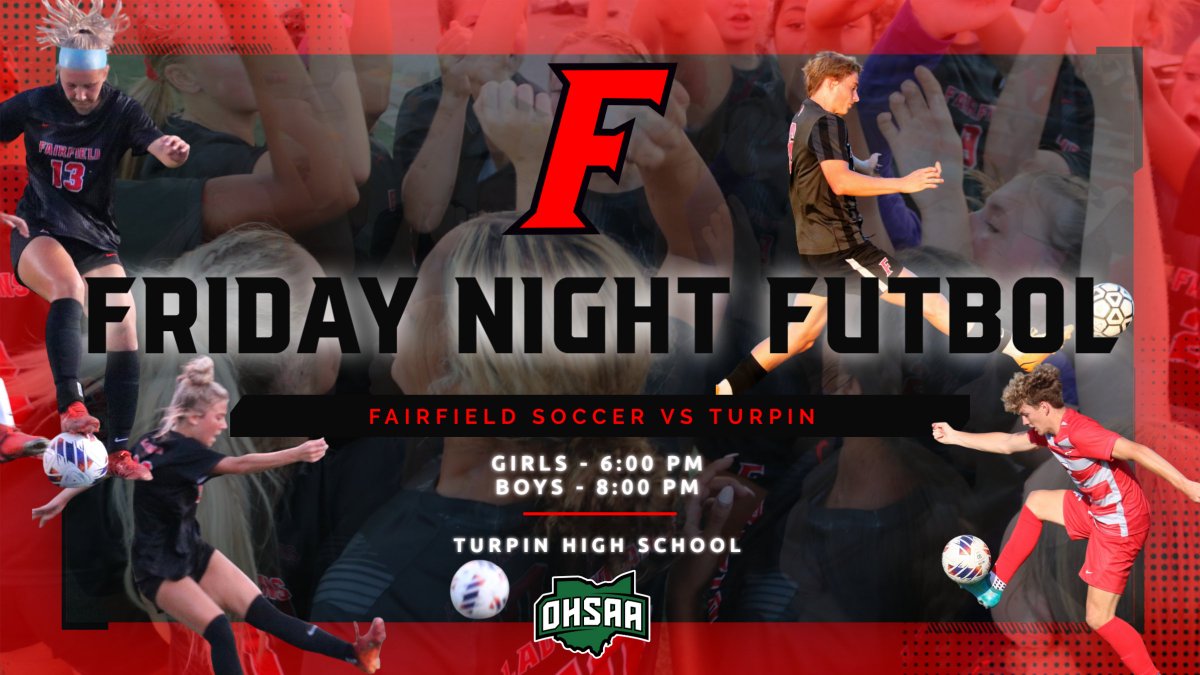 It's finally Gameday!

Excited to see our Boys and Girls Soccer Teams start their seasons tonight at Turpin!
#FairfieldPride #OneTribe
