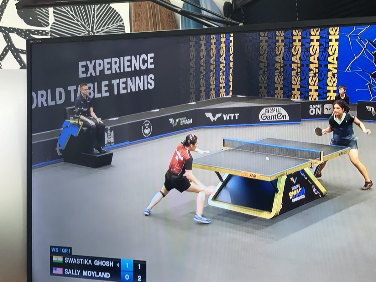 WTT EUROPE SMASH🏓
PANDANIがぁぁぁあ！！
国際大会デビュー✨です！
なんか感激やぁ🤩🤩🤩
SWASTIKA GHOSH選手ありがとう😭😭😭