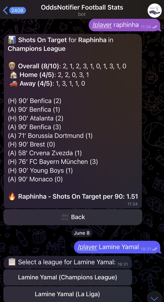 Oh yes, and don’t forget to use our FREE stats bot for efficiency 

Much better than clunky websites &amp; it’s free 😋 

Will be doing some huge upgrades to this over the next few weeks 👊

🤖 t.me/+C8V3-Irv28gwZ…