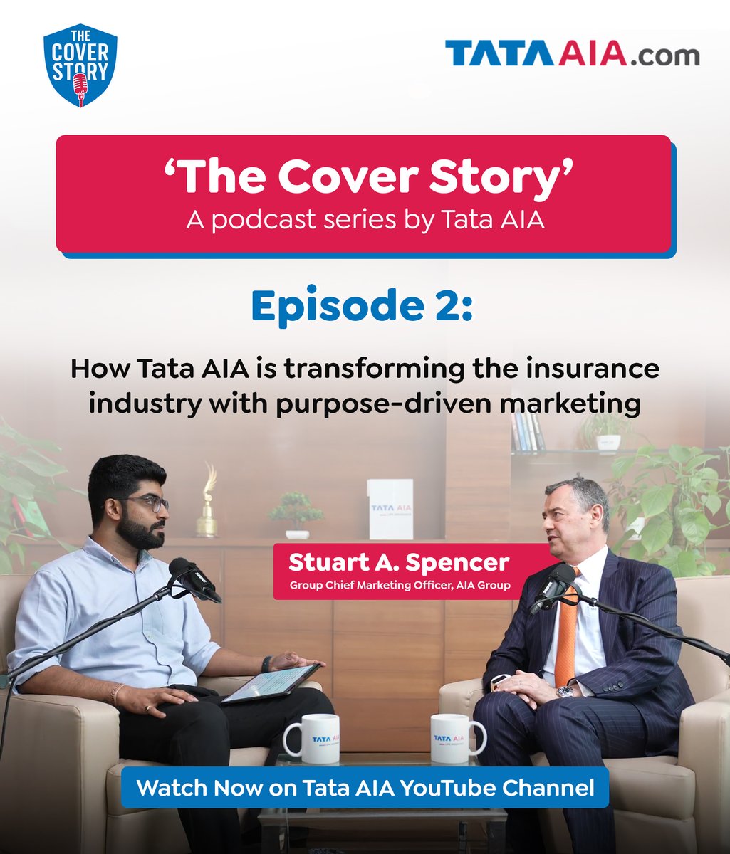 Mr. Stuart A. Spencer, Group Chief Marketing Officer, AIA Group, unpacks how fast-changing tech &amp; social shifts are reshaping consumer priorities, &amp; how Tata AIA is using hyper-personalised marketing and smart tech to drive deeper, more meaningful consumer connections.

Watch the
