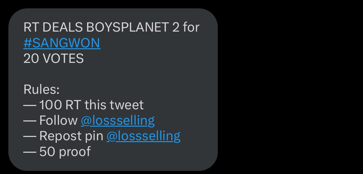 leowonsz's tweet photo. RT DEALS BOYSPLANET 2 for #SANGWON  
20 VOTES 

Rules:
— 100 RT this tweet
— Follow @lossselling
— Repost pin @lossselling
— 50 proof 

#SANGWON #상원 #LEESANGWON #이상원 
#BOYS2PLANET #보이즈2플래닛 https://t.co/AQVpGtx7W1