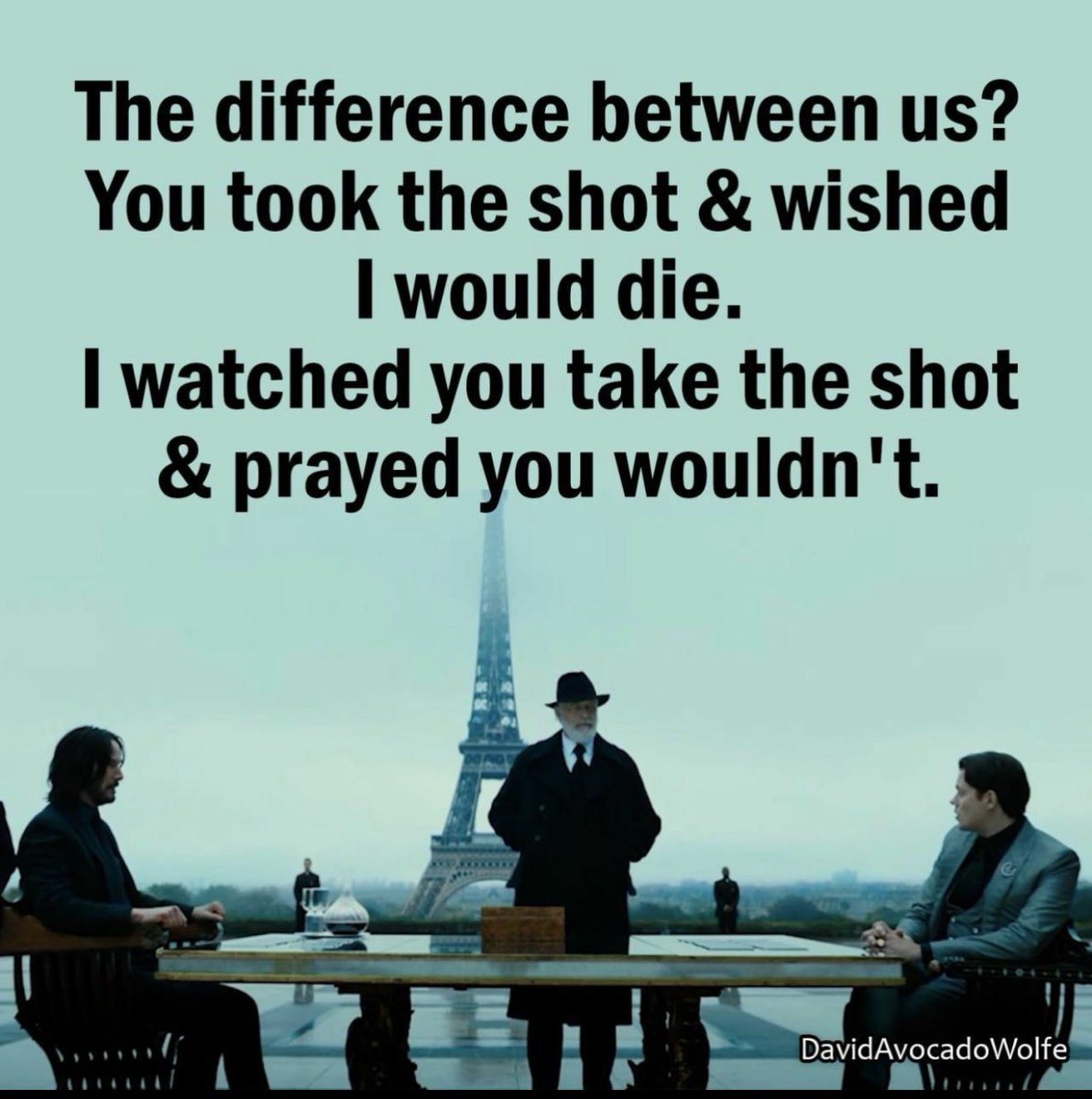 The difference between us and them.