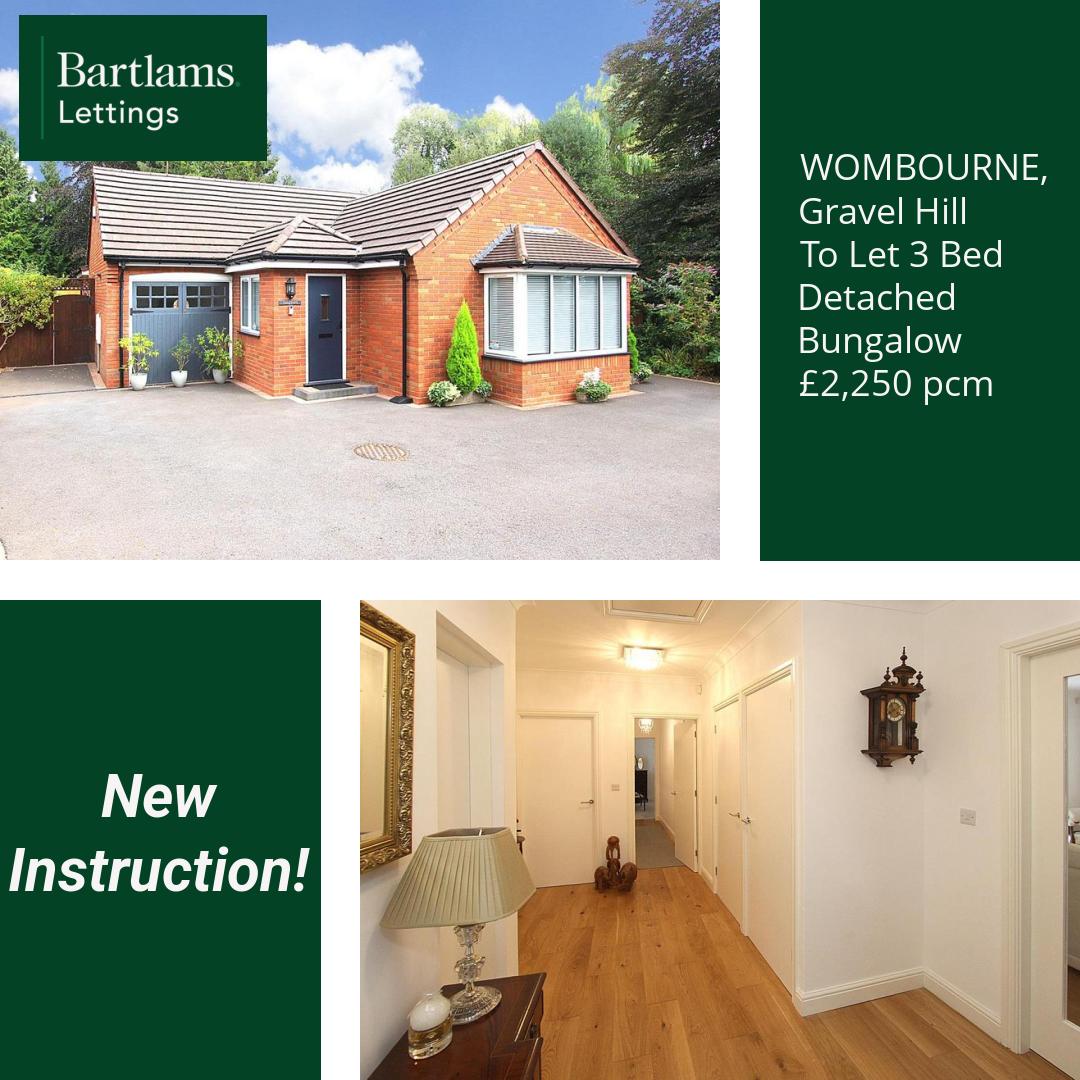 ⭐ NEW INSTRUCTION ⭐

🏠 To Let 3 Bed Detached Bungalow £2,250 pcm

Contact Us for more details:
📞 Tel: 01902 933944
📩 Email: admin@bartlamslettings.co.uk

For a full set of photographs, please visit our website at bartlamslettings.co.uk

#propertywo
