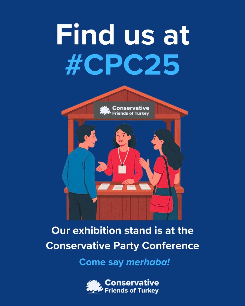 Join our Raffle to attend Party Conference!
🎯 Prize: 1 Complimentary Conference Ticket
💷 Entry Fee: £35 per ticket
🗓 Deadline: Friday 22 August 2025, 18:00 GMT
✅ Open to all
📩 To enter: Email events@cfturkey.co.uk and complete your entry via the link we’ll send you.