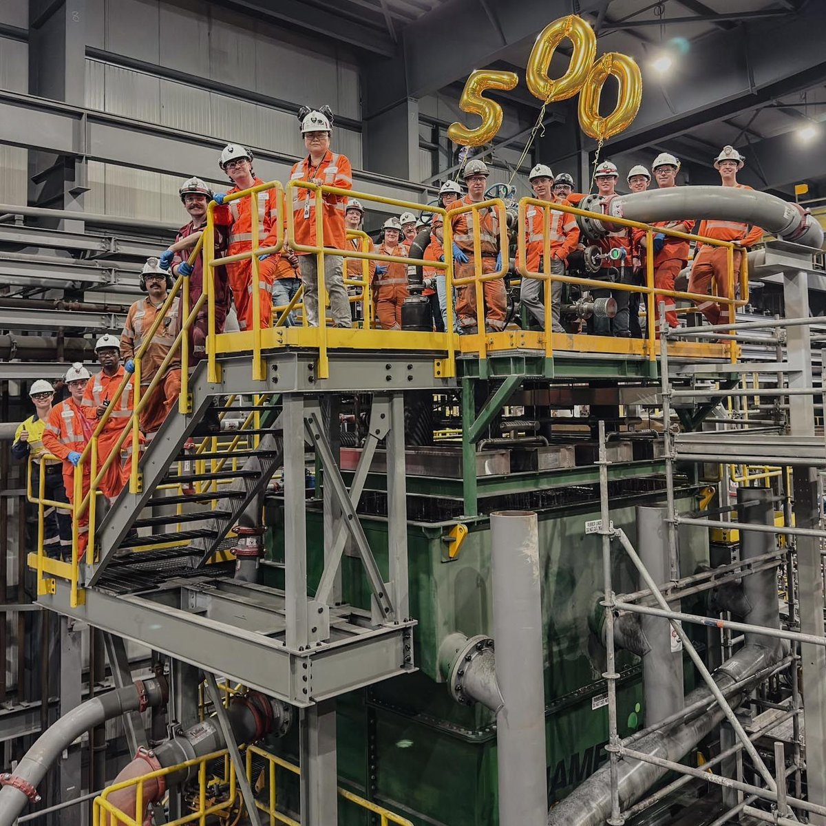 im_mining's tweet image. .@NewGoldInc's installation of a #JamesonCell cleaning circuit at New Afton #gold and #copper mine marks the 500th Jameson Cell worldwide – a major milestone that reinforces @GlencoreTech's global leadership in #flotation technology shorturl.at/vFPRs