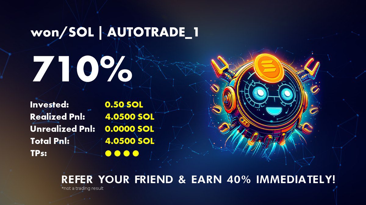 sportssphere24's tweet photo. 🚀 Kickstart your Solana trading with DEFI SOLANA BOT! Easy setup, powerful GRID-bot. Join 26K+ traders: https://t.co/bKtzEz1GSe DM me for pro setup tips! 📩 #Solana #CryptoTrading #DEFIBot
Let me know if you want more variations or specific adjustments! https://t.co/49yI5kAHnl
