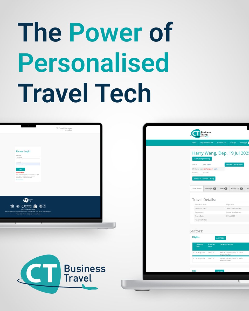 Managing travel shouldn’t feel like a full-time job. We built CT Travel Manager, our proprietary platform that centralises your global travel in one powerful system. 

💻Proprietary tech
👨‍💼Human support
🤲Fully managed 
📈Personalised

Discover more: bit.ly/3UCONXT