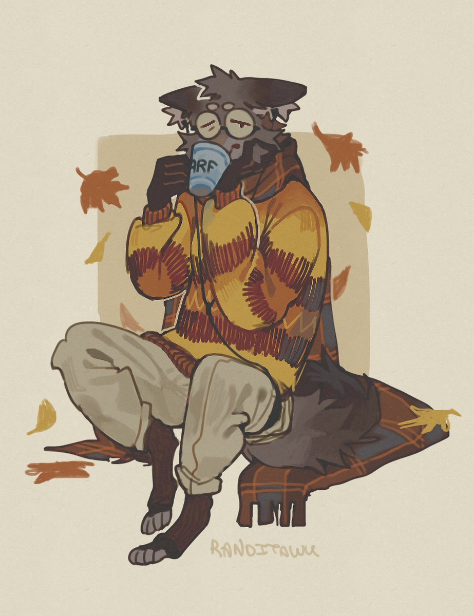 still wearing your sweater
