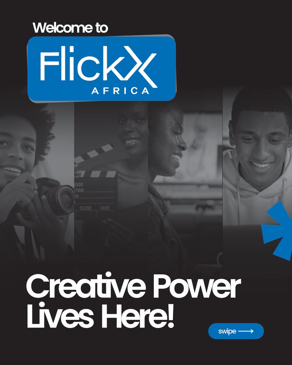 FlickXAfrica's tweet image. We are Flick-X Africa: training, connecting and showcasing Africa’s brightest creative talents is what we do. 

#FlickXAfrica #Africancreatives #storytelling