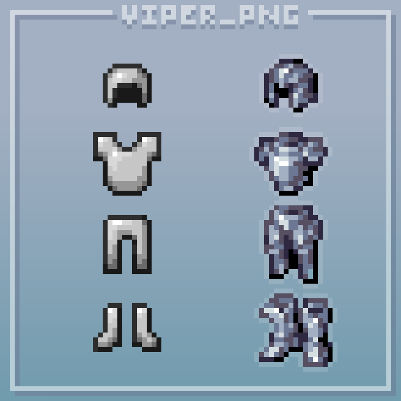 Shiny new iron armor~