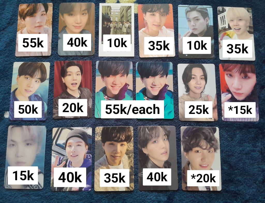 cacsmyg's tweet photo. [HELP RT]

‼️WANT TO SELL aab Photocard Suga‼️

✅️ Bisa CO Shopee
✅️ Condi By DM 
❌️ exc pack + admin shopee 16%
✅️ Negotiable
📍Dom Bekasi

tag wts wtt wtb ina pc photocard suga yoongi https://t.co/waiavJ6gEA