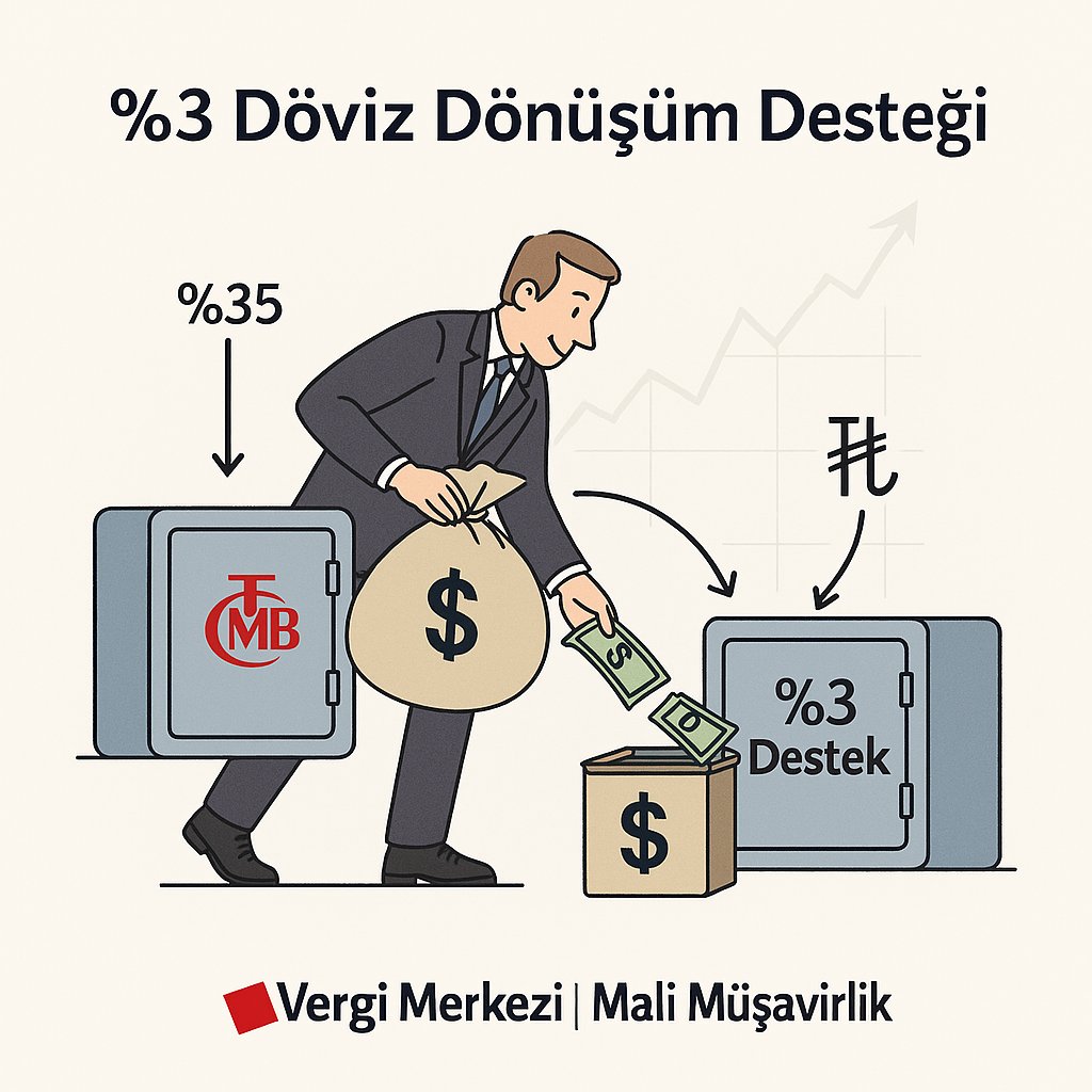 Vergi_Merkezi's tweet photo. 💰 %3 Döviz Dönüşüm Desteği: Gerçek Kazanç mı, Stratejik Adım mı?

TCMB’nin döviz dönüşüm desteği oranı %3’e yükseltildi.

İhracatçılar için bu destek, doğru kur ve likidite yönetimiyle önemli bir fırsata dönüşebilir.

Ancak unutmayın:

Döviz gelirinizin %35’i MB’ye satılmalı.

Kalan tutar TL’ye çevrilip vadeli hesapta tutulmalı.

Uyum şartları ihlal edilirse geri ödeme ve faiz riski var.

Kurun yükselebileceği dönemlerde dönüşüm yapmak, TL bazında kazancı artırabilir.

Nakit akışınızı ve vadeli hesap süresini planlamadan adım atmayın.

💬 Sizce bu destek kısa vadeli bir avantaj mı, yoksa uzun vadeli bir stratejinin parçası mı olmalı?

Yorumlarda tartışalım.

#DövizDönüşümDesteği #İhracatTeşvikleri #VergiDanışmanlığı #Ekonomi #İhracat